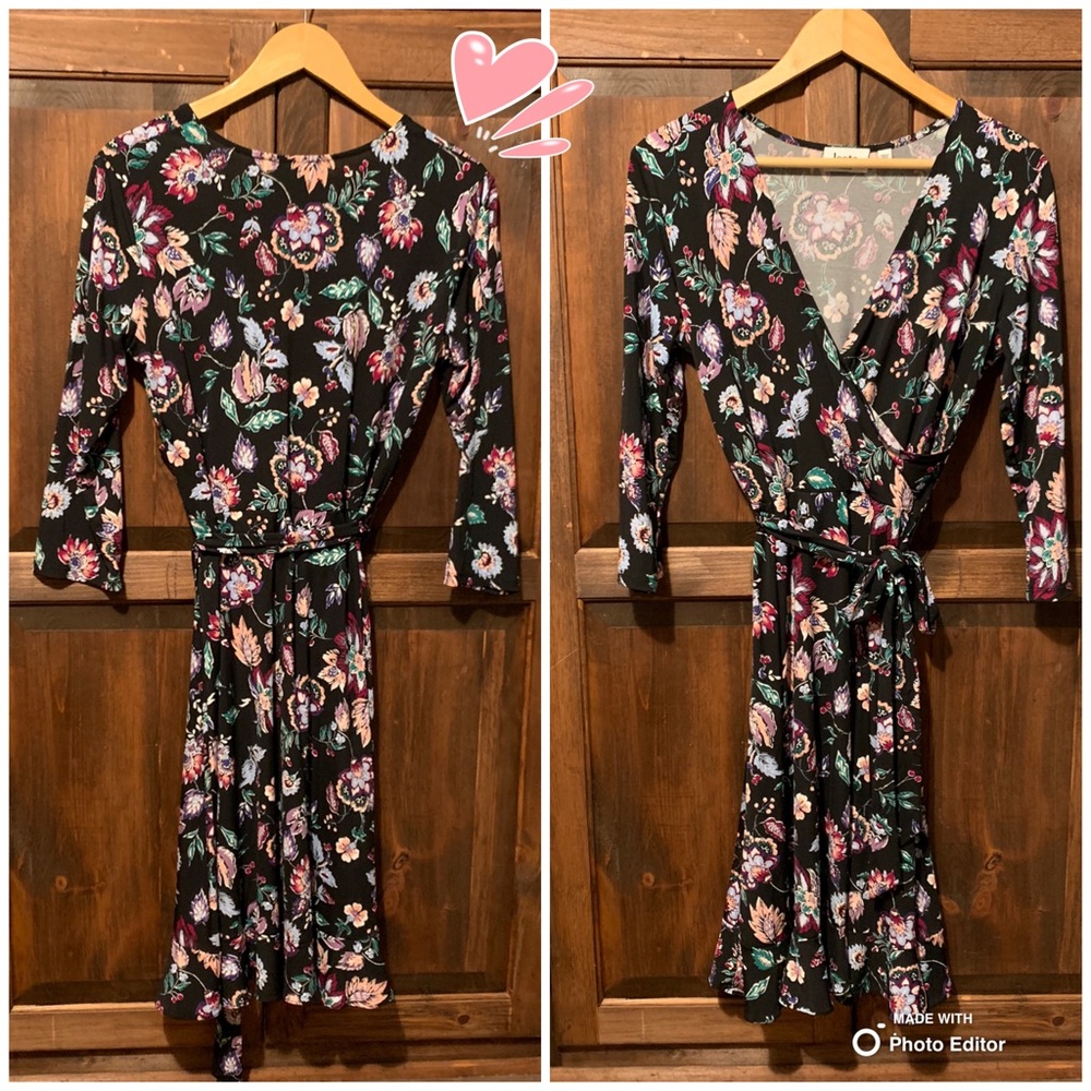 Faux wrap dress